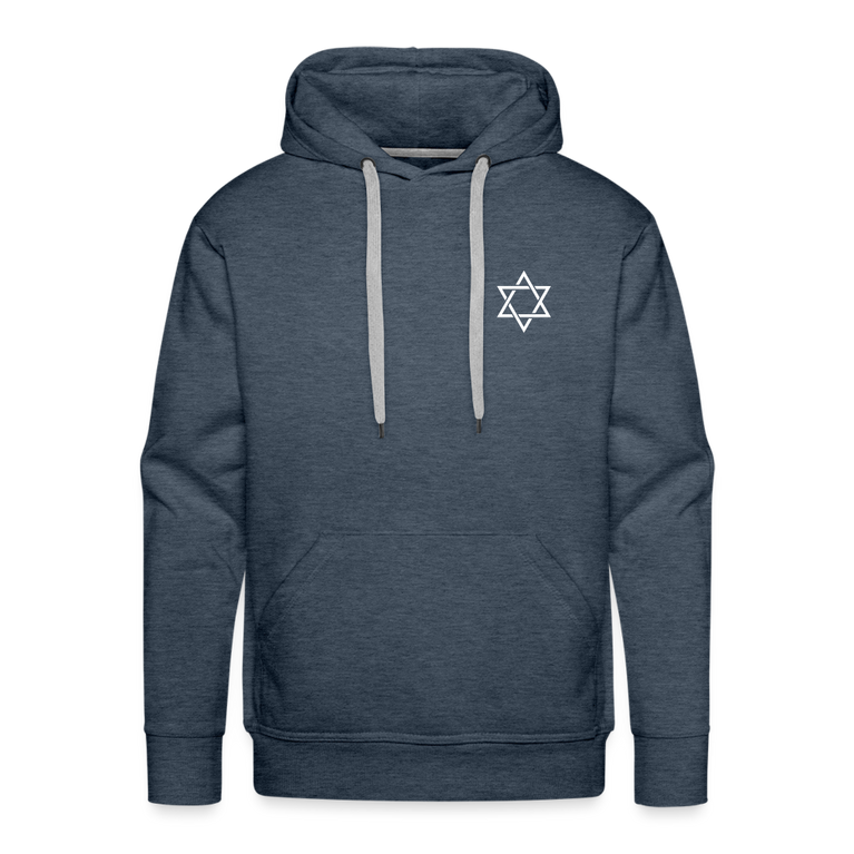 Men’s Premium Hoodie star - heather denim