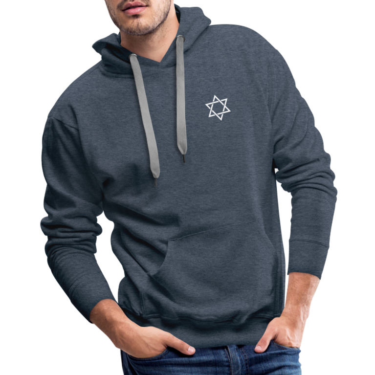 Men’s Premium Hoodie star - heather denim