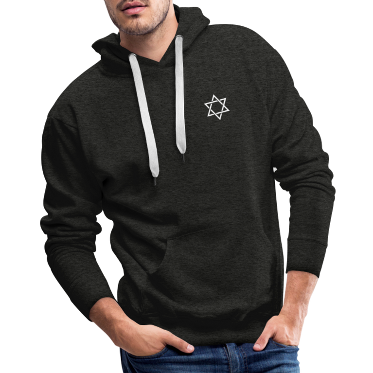 Men’s Premium Hoodie star - charcoal grey
