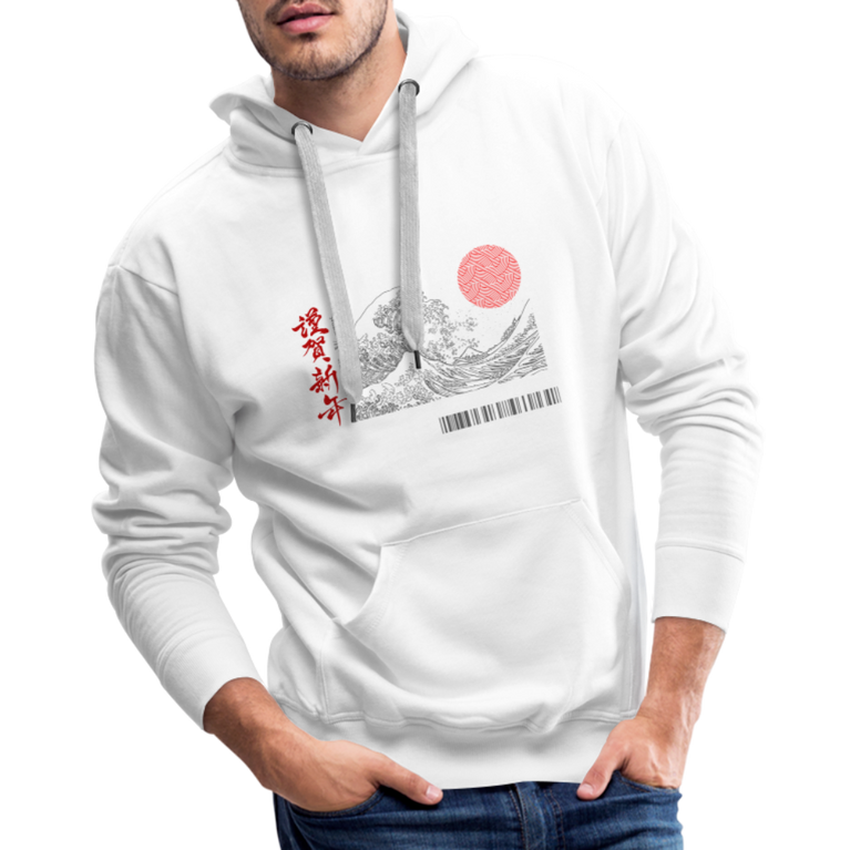 Premium Hoodie - white