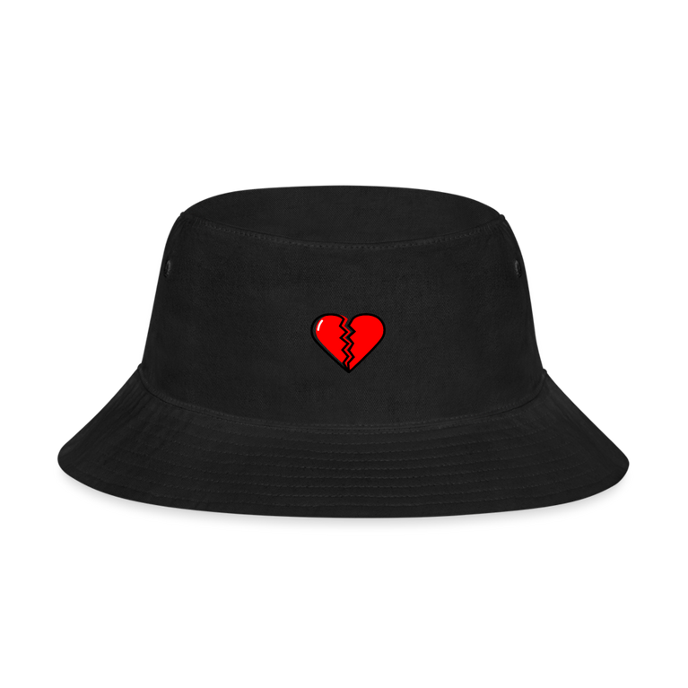 Broken Heart Hat - black
