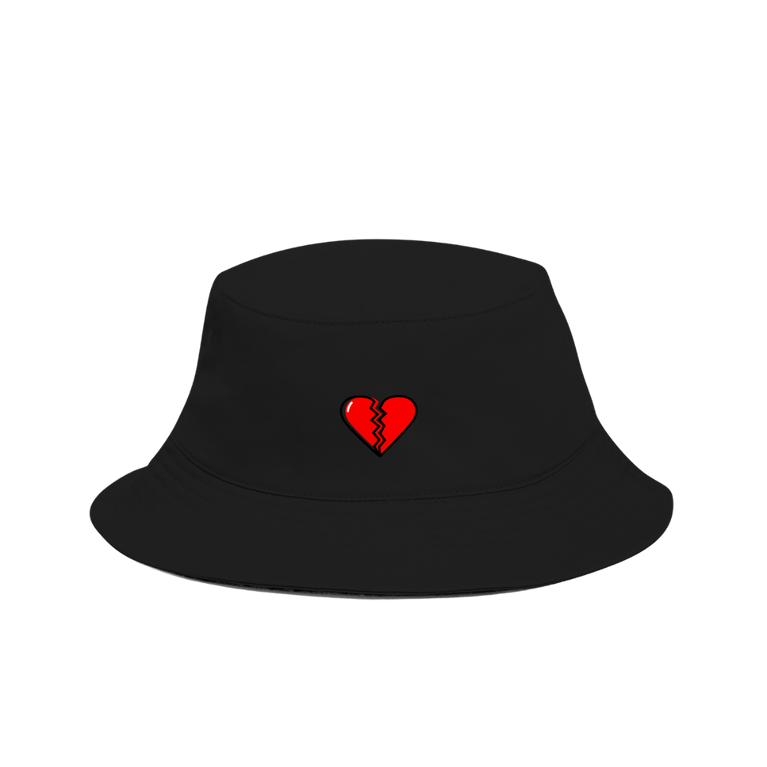 Broken Heart Hat - black