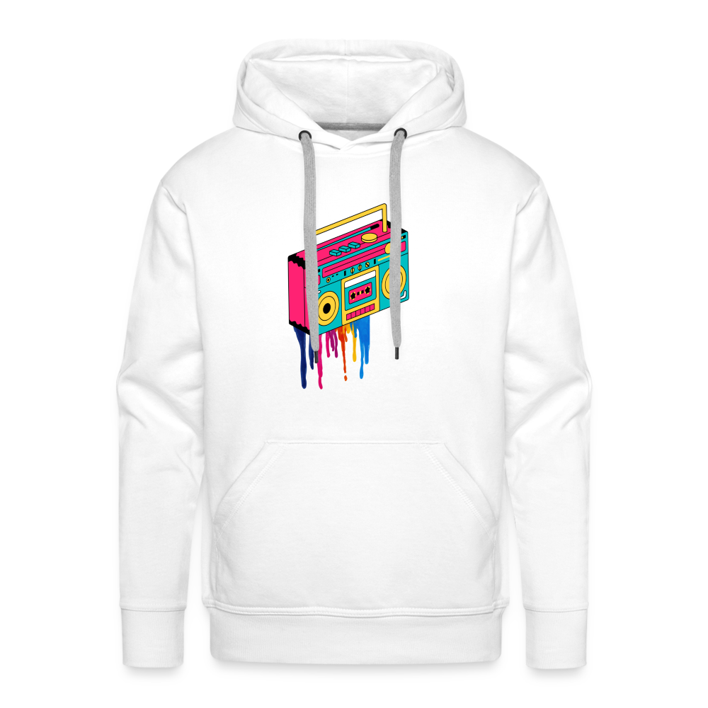 Dripping Sound Premium Hoodie - white