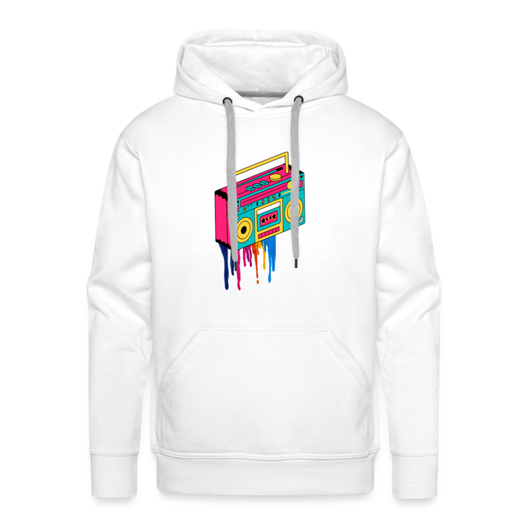 Dripping Sound Premium Hoodie - white