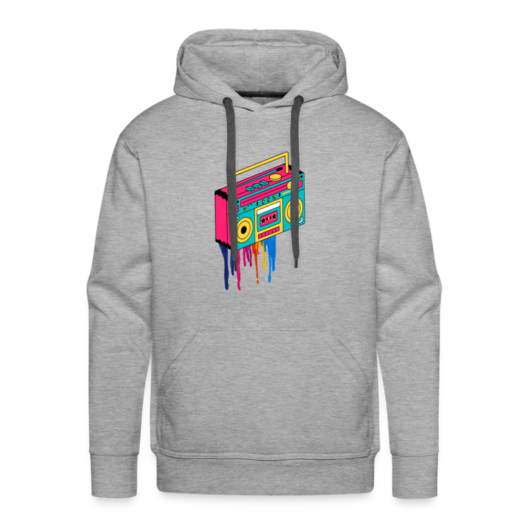 Dripping Sound Premium Hoodie - heather grey