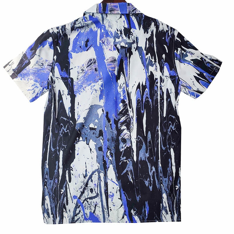 AbstractArtPrintButtonShirt2