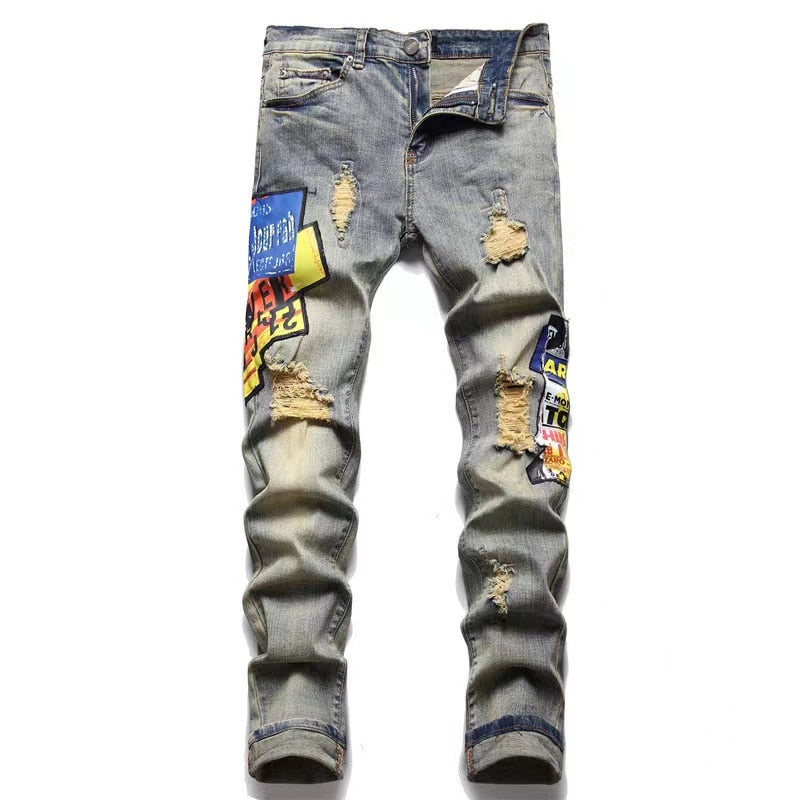 Star Ripped Skinny Jeans