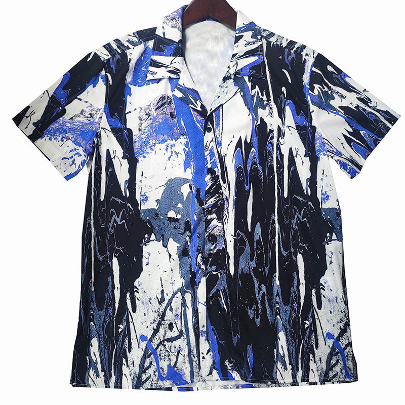 AbstractArtPrintButtonShirt1