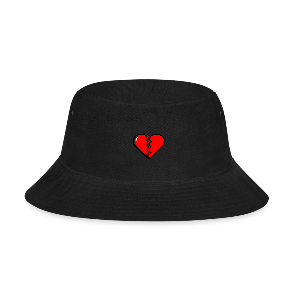 Broken Heart Hat - black