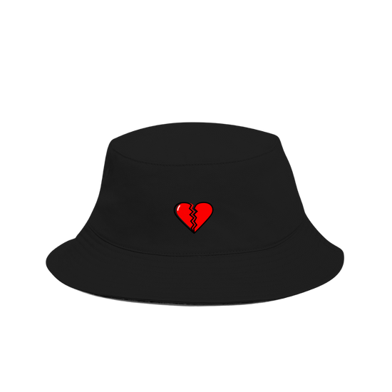 Broken Heart Hat - black