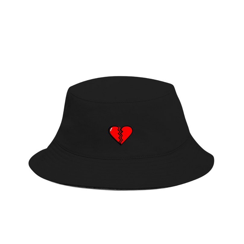 Broken Heart Hat - black